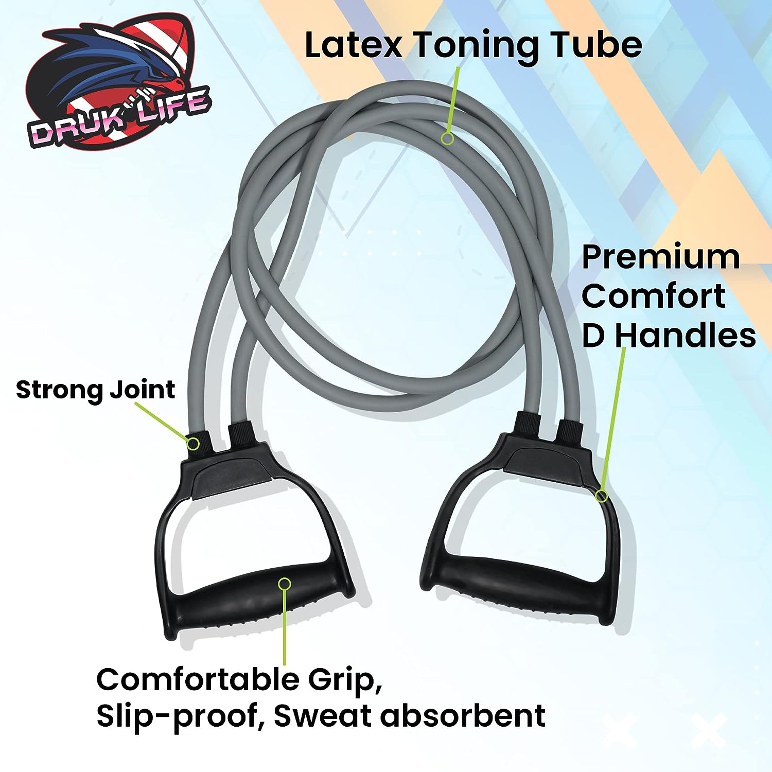 druk life Natural Rubber Double Toning Tube Review