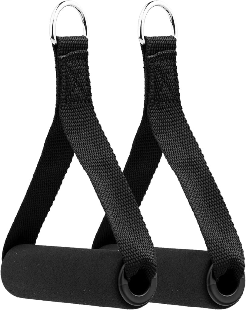 FITCOZI Nylon Exercise Handles Cable Machine Attachments Resistance Bands Handles Grips Fitness Strap Stirrup Handle Cable Attachment for Yoga Exercise Workout Gym Resistance Training FITCOZI Nylon Exercise Handles Cable Machine Attachments Resistance Bands Handles Grips Fitness Strap Stirrup Handle Cable Attachment for Yoga Exercise Workout Gym Resistance Training