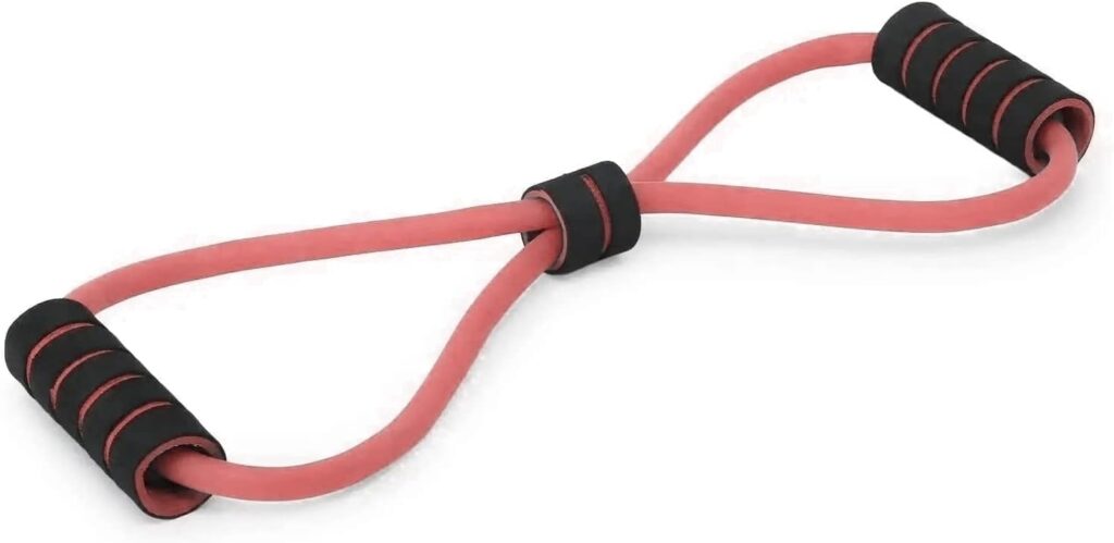 FRIDOBURD Resistance Yoga Tube Band - 6.8kg (15lbs) Figure 8 Shaped Latex Tube, Soft Chest Expander Fitness Exercise, Workout Chest Arm  Shoulder Stretch Exercise Equipment (Colour May Vary) (1) FRIDOBURD Resistance Yoga Tube Band - 6.8kg (15lbs) Figure 8 Shaped Latex Tube, Soft Chest Expander Fitness Exercise, Workout Chest Arm  Shoulder Stretch Exercise Equipment (Colour May Vary) (1)