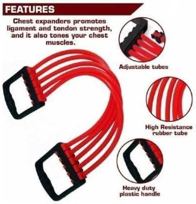 Gadget Deals Chest Expander - Developer Flexor Chest Expander for Men, 5 Removable Latex Ropes - Chest Exercise Equipment, Chest Pull Expander,Chest Workout Equipment,Shoulder Expander for Men Women Gadget Deals Chest Expander - Developer Flexor Chest Expander for Men, 5 Removable Latex Ropes - Chest Exercise Equipment, Chest Pull Expander,Chest Workout Equipment,Shoulder Expander for Men Women