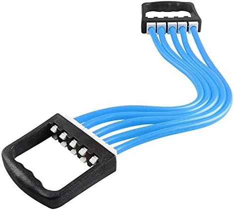 Generic Portable Indoor Sports Men Chest Expander Puller Exercise Fitness Resistance Cable Rope Tube Yoga 5 Resistance Bands Color Blue Generic Portable Indoor Sports Men Chest Expander Puller Exercise Fitness Resistance Cable Rope Tube Yoga 5 Resistance Bands Color Blue