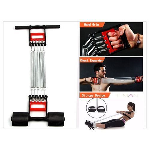 Generic Profession Gym Chest Expander Strong Resistance Cable Band Puller Exercise Fitness Can Removable 5 Spring Exerciser Color Generic Profession Gym Chest Expander Strong Resistance Cable Band Puller Exercise Fitness Can Removable 5 Spring Exerciser Color
