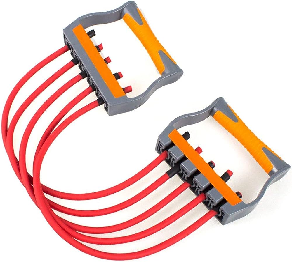 Generic Profession Gym Chest Expander Strong Resistance Cable Band Puller Exercise Fitness Can Removable 5 Spring Exerciser Generic Profession Gym Chest Expander Strong Resistance Cable Band Puller Exercise Fitness Can Removable 5 Spring Exerciser