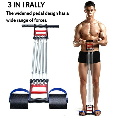 Generic Profession Gym Chest Expander Strong Resistance Cable Band Puller Exercise Fitness Can Removable 5 Spring Exerciser Color Generic Profession Gym Chest Expander Strong Resistance Cable Band Puller Exercise Fitness Can Removable 5 Spring Exerciser Color