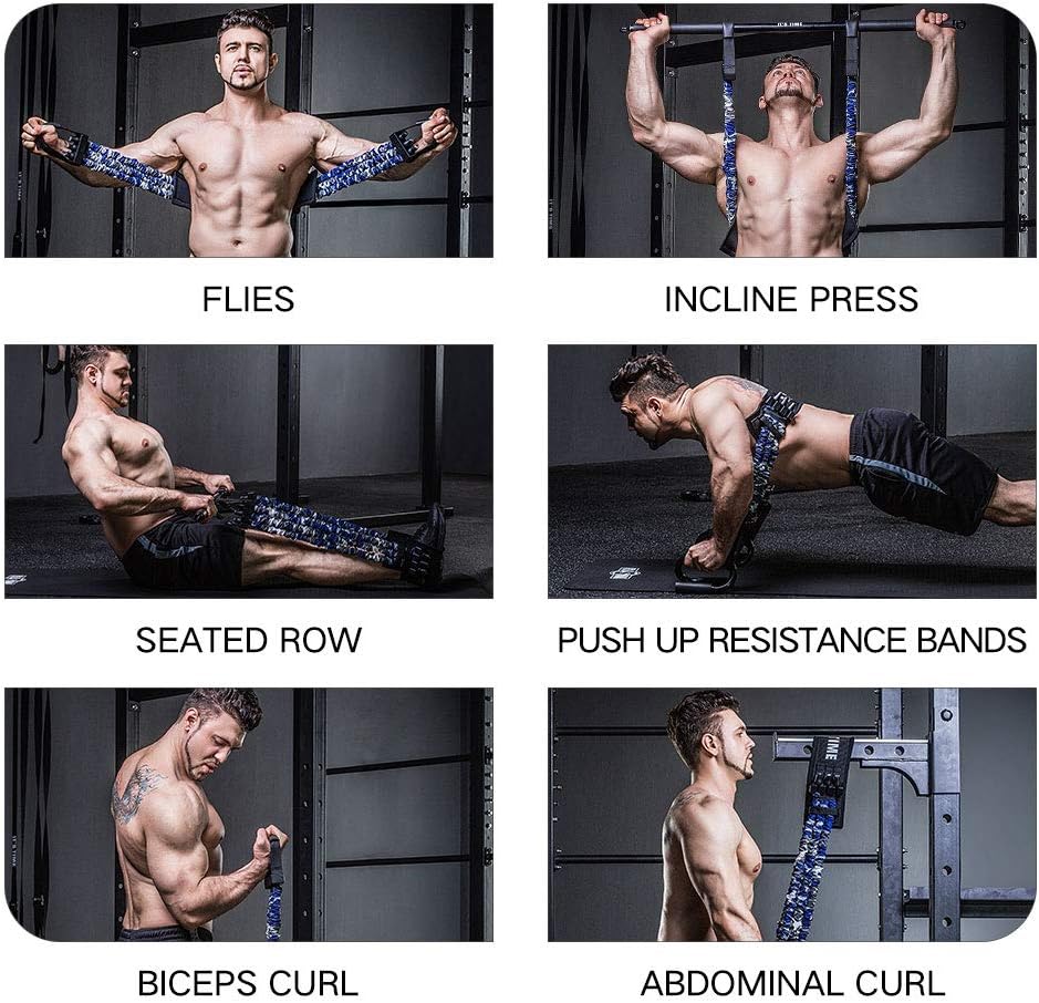 INNSTAR Adjustable Bench Press Band with Bar, Upgraded Push Up Resistance Bands, Portable Chest Builder Workout Equipment, Arm Expander for Home Workout,Gym,Fitness,Travel (Camo Brown-160LB) INNSTAR Adjustable Bench Press Band with Bar, Upgraded Push Up Resistance Bands, Portable Chest Builder Workout Equipment, Arm Expander for Home Workout,Gym,Fitness,Travel (Camo Brown-160LB)