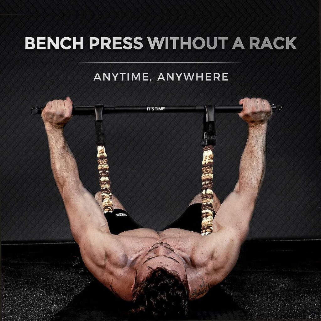 INNSTAR Adjustable Bench Press Band with Bar, Upgraded Push Up Resistance Bands, Portable Chest Builder Workout Equipment, Arm Expander for Home Workout,Gym,Fitness,Travel (Camo Brown-160LB) INNSTAR Adjustable Bench Press Band with Bar, Upgraded Push Up Resistance Bands, Portable Chest Builder Workout Equipment, Arm Expander for Home Workout,Gym,Fitness,Travel (Camo Brown-160LB)