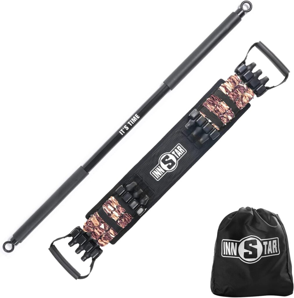 INNSTAR Adjustable Bench Press Band with Bar, Upgraded Push Up Resistance Bands, Portable Chest Builder Workout Equipment, Arm Expander for Home Workout,Gym,Fitness,Travel (Camo Brown-160LB) INNSTAR Adjustable Bench Press Band with Bar, Upgraded Push Up Resistance Bands, Portable Chest Builder Workout Equipment, Arm Expander for Home Workout,Gym,Fitness,Travel (Camo Brown-160LB)