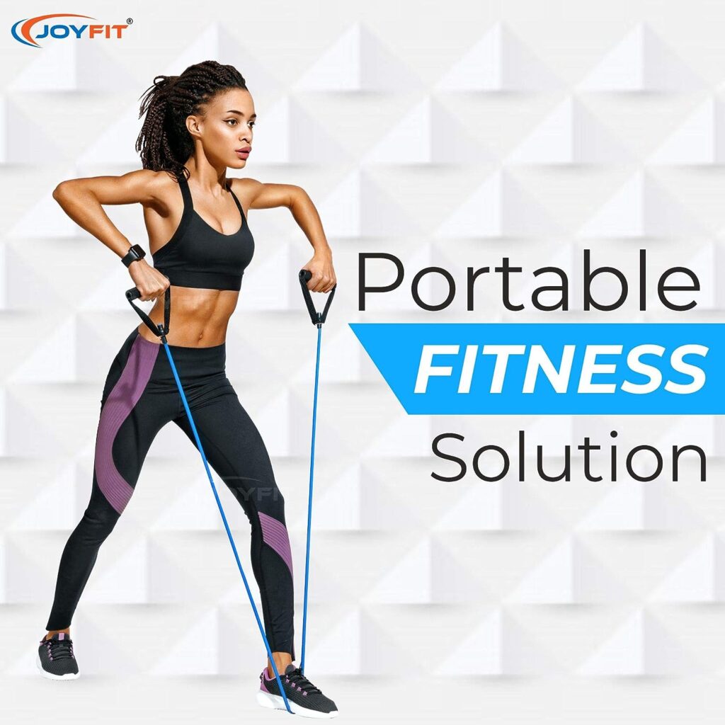 JoyFit Resistance Tube, Toning Tube with Door Anchor for Exercise, Workout JoyFit Resistance Tube, Toning Tube with Door Anchor for Exercise, Workout