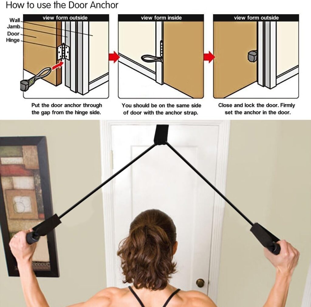JoyFit Resistance Tube, Toning Tube with Door Anchor for Exercise, Workout JoyFit Resistance Tube, Toning Tube with Door Anchor for Exercise, Workout