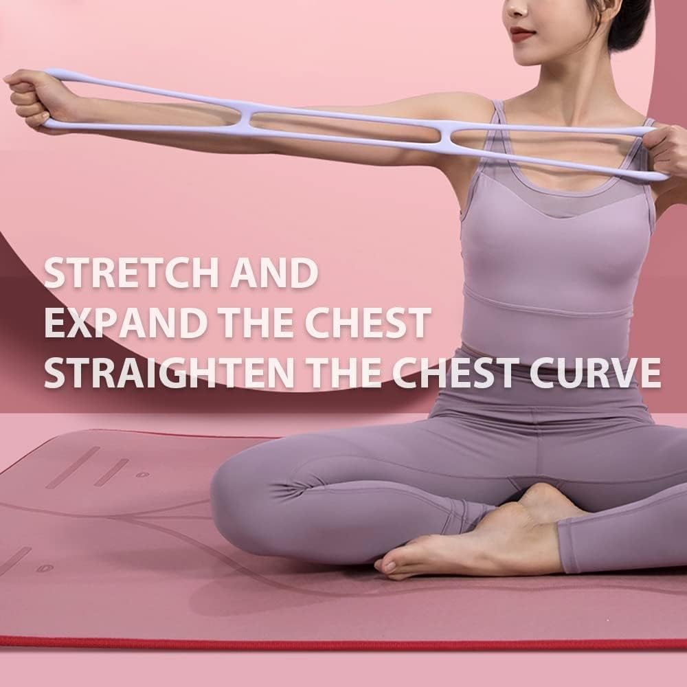 Ndola Figure 8 Exercise Band Chest Stretcher Resistance Exercise Band with Comfortable Handles - Belt Elastic Rope Back Trainer Rubber Band - Shoulder and Neck Stretching Home Fitness Equipment Ndola Figure 8 Exercise Band Chest Stretcher Resistance Exercise Band with Comfortable Handles - Belt Elastic Rope Back Trainer Rubber Band - Shoulder and Neck Stretching Home Fitness Equipment