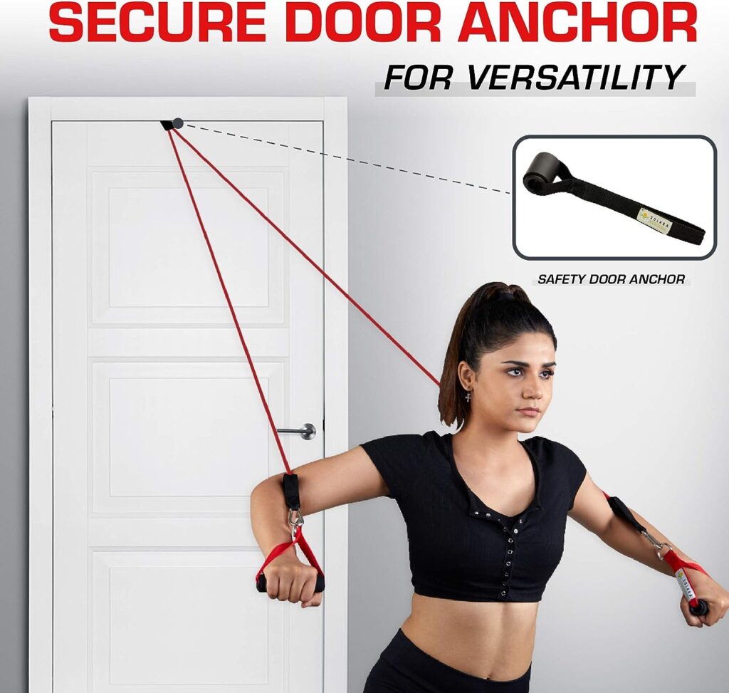 SOLARA Unbreakable Resistance Band for Exercise (11pc)| 100% Natural Latex Fitness Resistance Tube | Resistance Bands for Workout for Men  Women | eBook, Videos SOLARA Unbreakable Resistance Band for Exercise (11pc)| 100% Natural Latex Fitness Resistance Tube | Resistance Bands for Workout for Men  Women | eBook, Videos