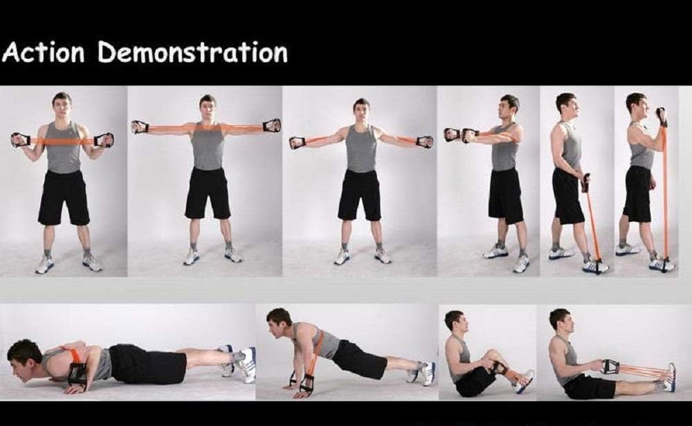 ZOTZIT Latex Tube Exerciser Resistance Cable Bands Fitness Puller Rubber Chest Expander Pull Stretcher for Gym Muscle Training Home  Gym Equipment for Men  Women ZOTZIT Latex Tube Exerciser Resistance Cable Bands Fitness Puller Rubber Chest Expander Pull Stretcher for Gym Muscle Training Home  Gym Equipment for Men  Women