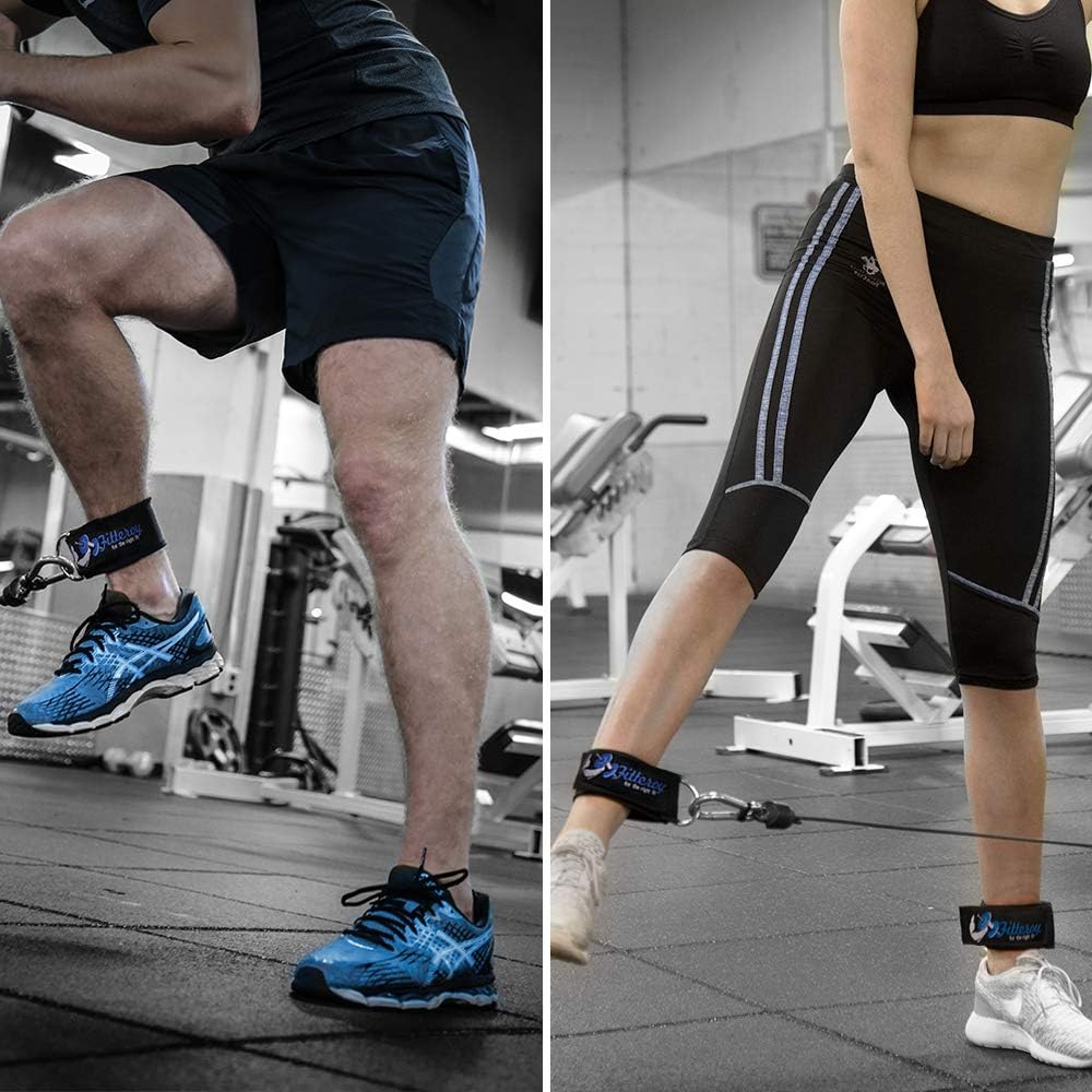 Fitteroy Cable Machine Attachments Handles and Ankle Strap - Gym and Home Gym Accessories - Exercise Handles and Leg Strap for Resistance Bands Fitteroy Cable Machine Attachments Handles and Ankle Strap - Gym and Home Gym Accessories - Exercise Handles and Leg Strap for Resistance Bands