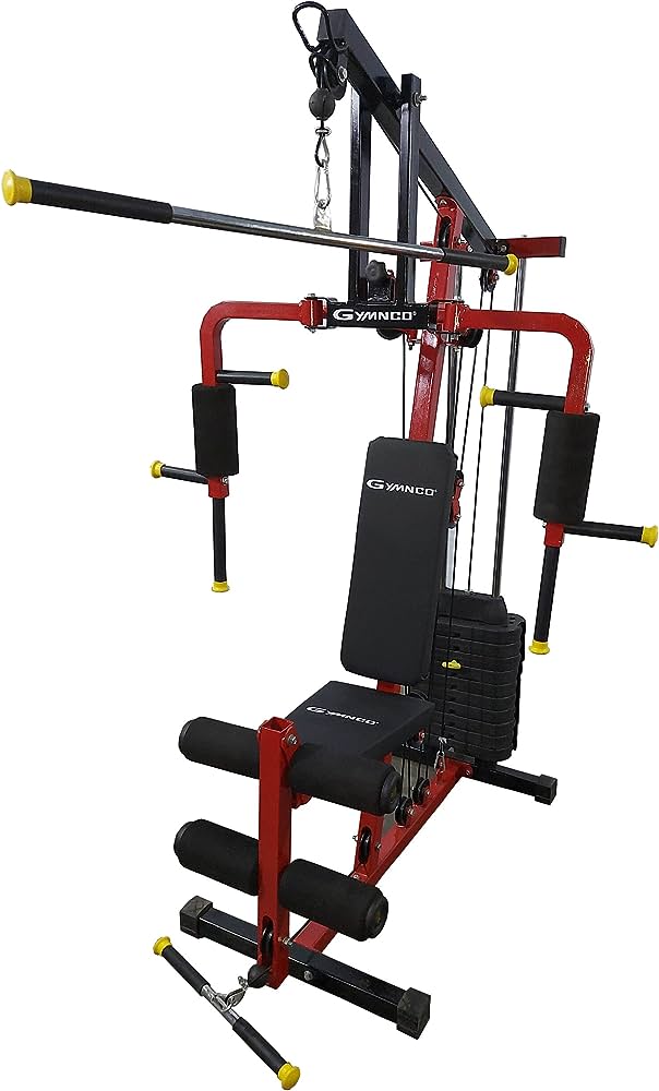 GYMNCO Workout Machine Home Gym Machine MS Pipes / (Quick Easy Setup|) Black Color / Chest Biceps Shoulder Back Triceps Legs Muscle / Multiple Exercise at Home