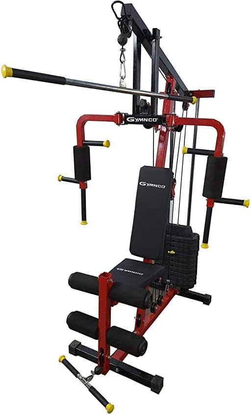 GYMNCO Workout Machine Home Gym Machine MS Pipes / (Quick Easy Setup|) Black Color / Chest Biceps Shoulder Back Triceps Legs Muscle / Multiple Exercise at Home