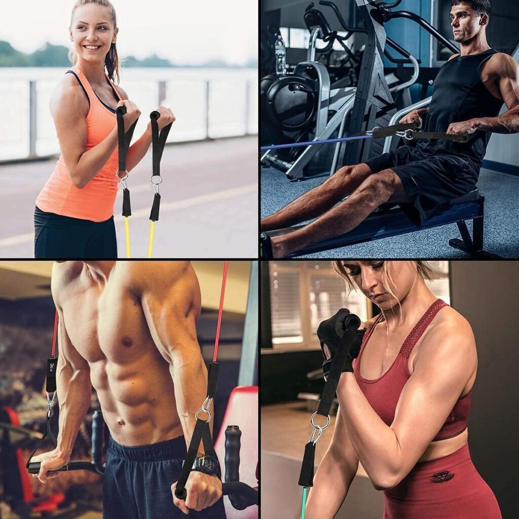 QUXIS Resistance Exercise Bands with Door Anchor, Handles, Waterproof Carry Bag, Legs Ankle Straps for Resistance Training, Physical Therapy, Home Workouts, Resistance Band. ,Rubber QUXIS Resistance Exercise Bands with Door Anchor, Handles, Waterproof Carry Bag, Legs Ankle Straps for Resistance Training, Physical Therapy, Home Workouts, Resistance Band. ,Rubber