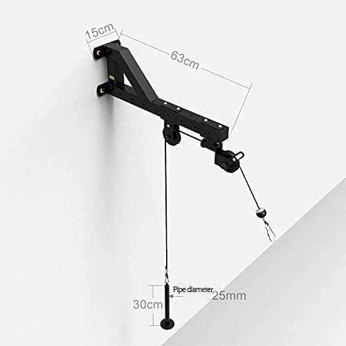 RISE UP ™ Forearm Wrist Trainer, Tricep Workout Machine Wall-Mounted Cable Pulley System for LAT Pull Downs, Tricep Pull Downs, Forearm Home Gym Equipment (Without Weight)